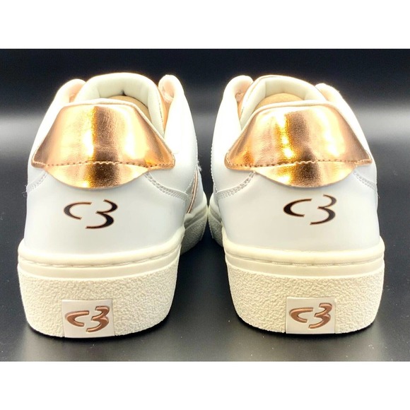 Concept 3 by Skechers Women's Eyez on Her White Rose Gold LaceUp Size 8 Sneakers - Picture 3 of 11